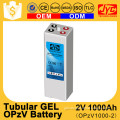 China Manufacturer High Efficiency OPzV Battery 2V 1000Ah